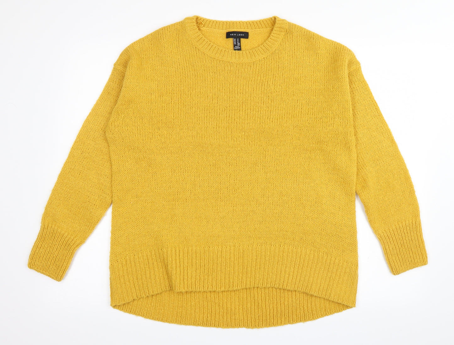 New Look Womens Yellow   Pullover Jumper Size M