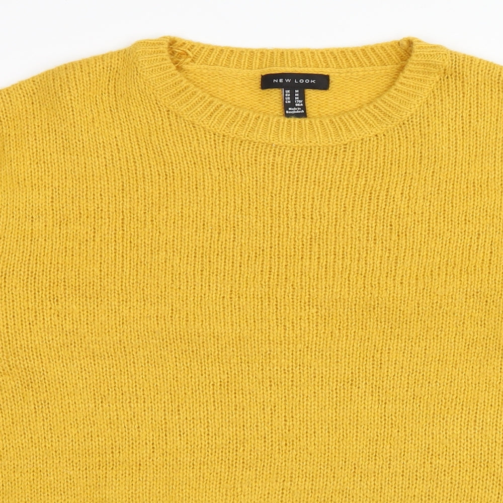 New Look Womens Yellow   Pullover Jumper Size M