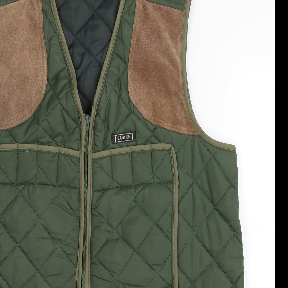 Ganton Mens Green   Gilet Waistcoat Size 42