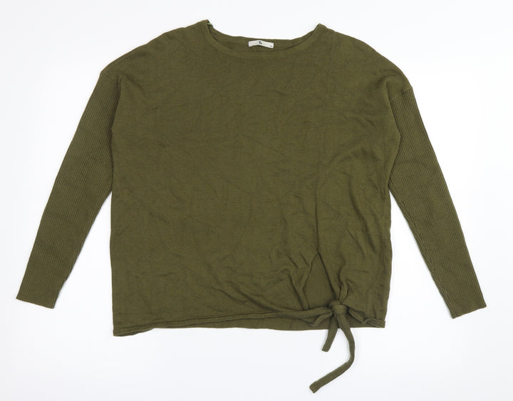 TU Womens Green Pullover Jumper Size 14