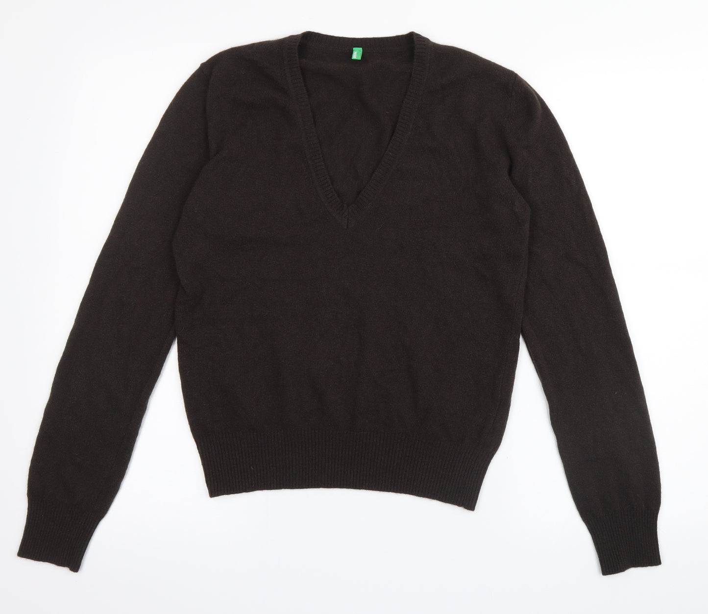 Benetton Womens Brown   Pullover Jumper Size M