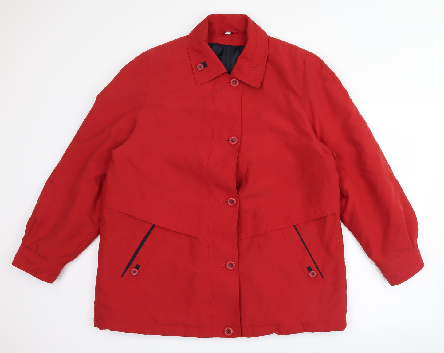 Preworn Womens Red   Overcoat Coat Size 12
