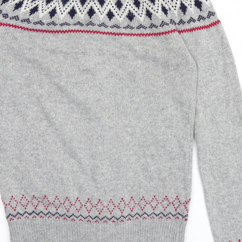 Atmoshpere Womens Grey Argyle/Diamond  Cardigan Jumper Size 8