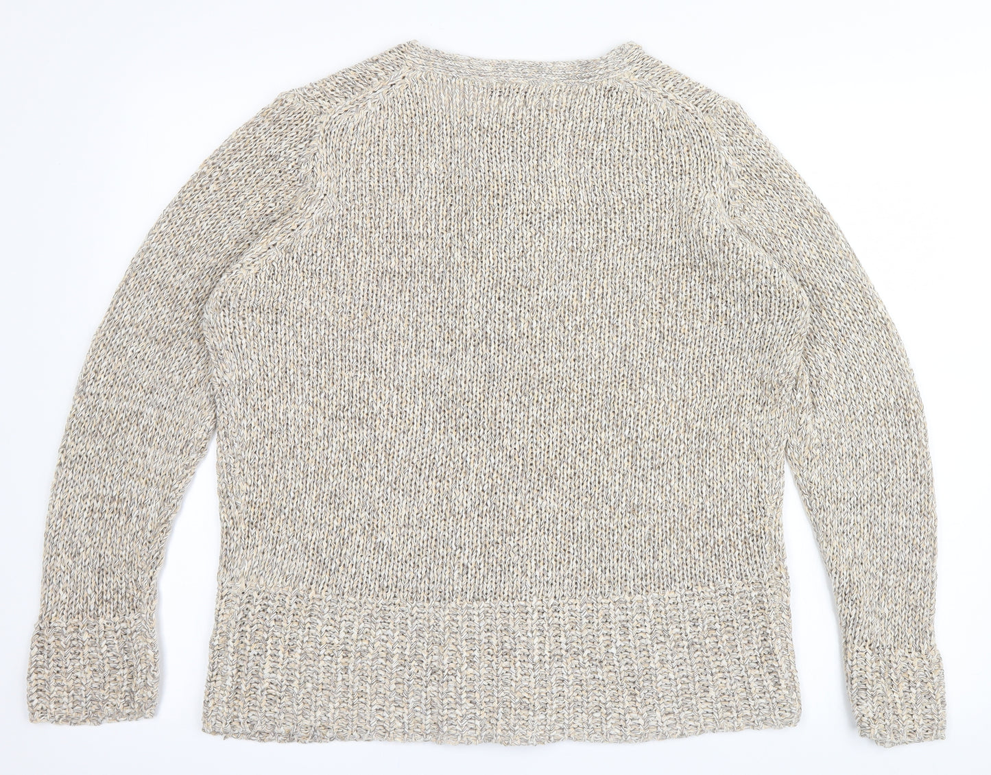 Marks and Spencer Womens Beige   Cardigan Jumper Size 14