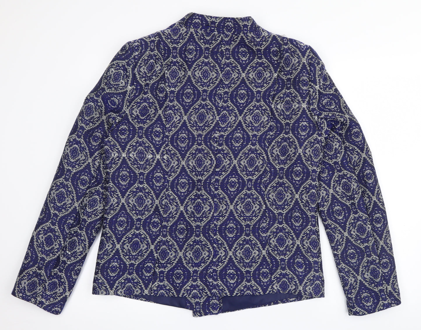 George` Womens Blue Geometric  Jacket  Size 14