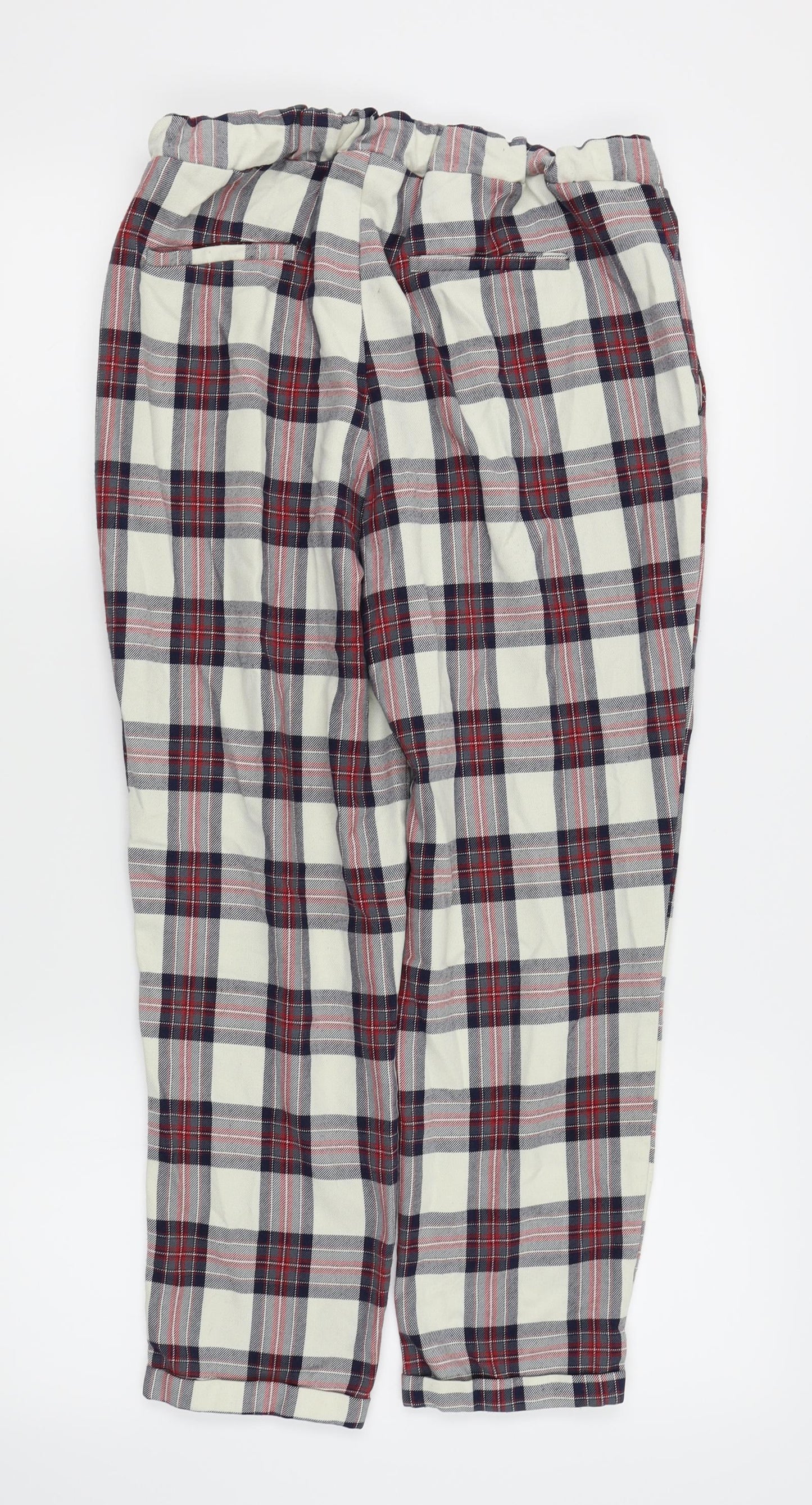 Primark Womens Multicoloured Check  Trousers  Size 10 L24 in