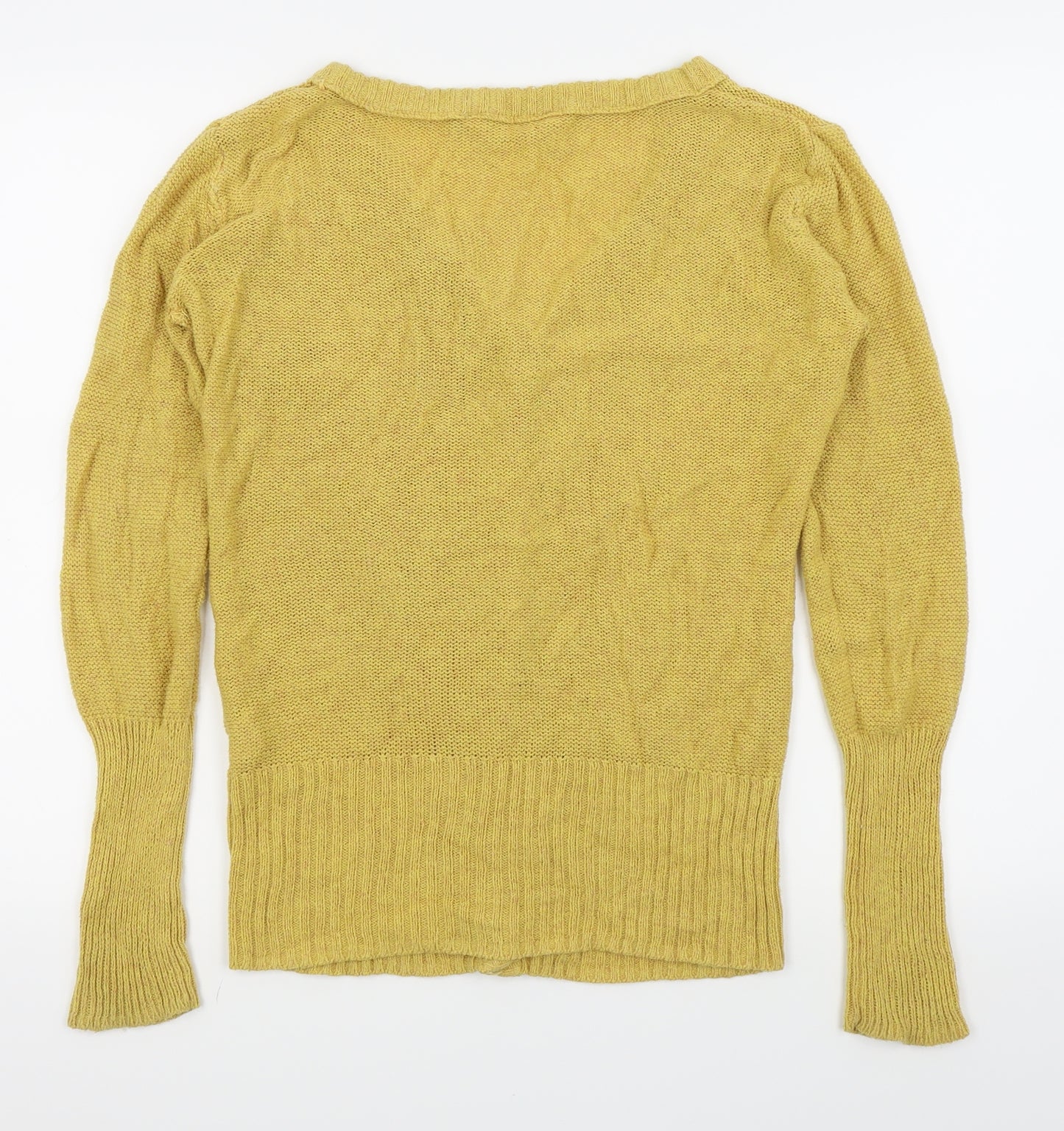 idi Womens Yellow   Cardigan Jumper Size M