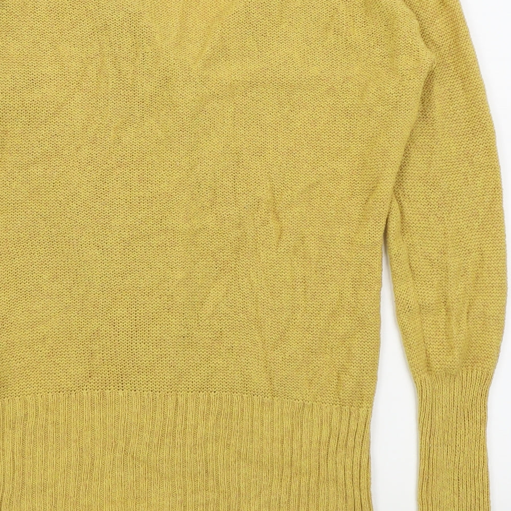 idi Womens Yellow   Cardigan Jumper Size M