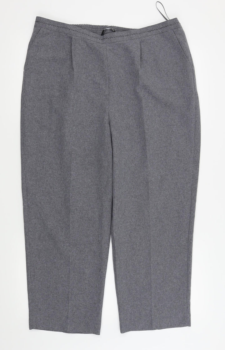 Bonmarche Womens Grey Trousers Size 18 L23 in