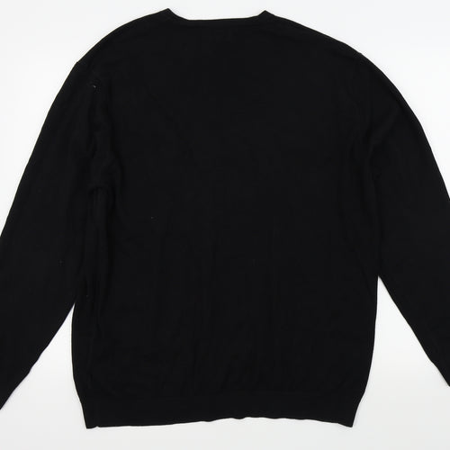 NEXT Mens Black   Pullover Jumper Size XL