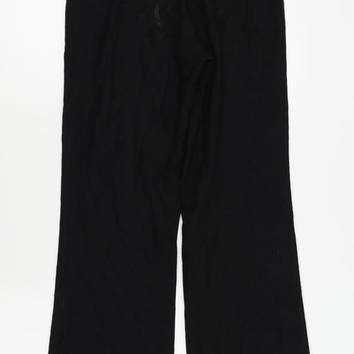 Lime Womens Black   Trousers  Size 8 L30 in