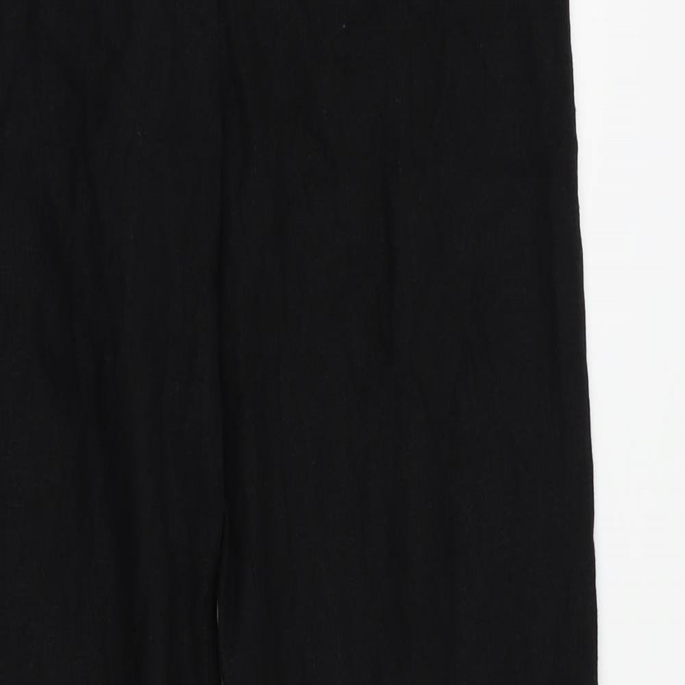Lime Womens Black   Trousers  Size 8 L30 in