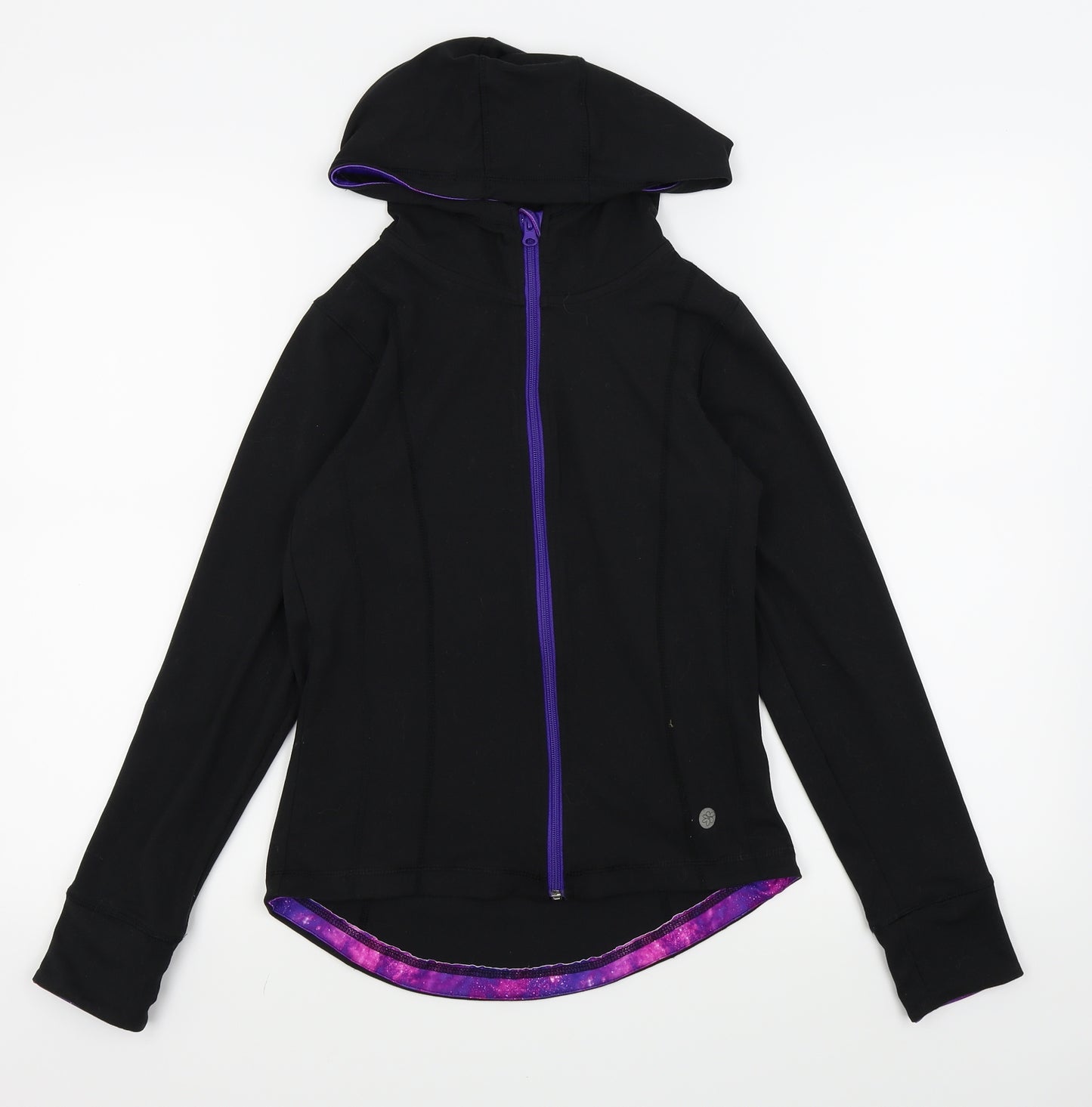 jill Womens Black   Full Zip Hoodie Size 12