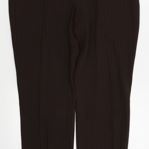 Preworn Womens Brown   Trousers  Size 34 in L29 in