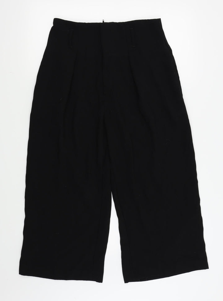 River Island Womens Black Capri Trousers Size 12 L21 in