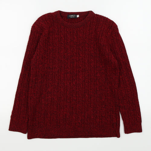 Choice Collection Womens Red   Pullover Jumper Size S