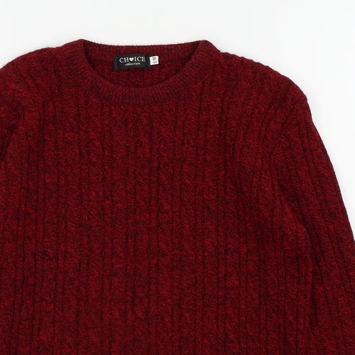 Choice Collection Womens Red   Pullover Jumper Size S