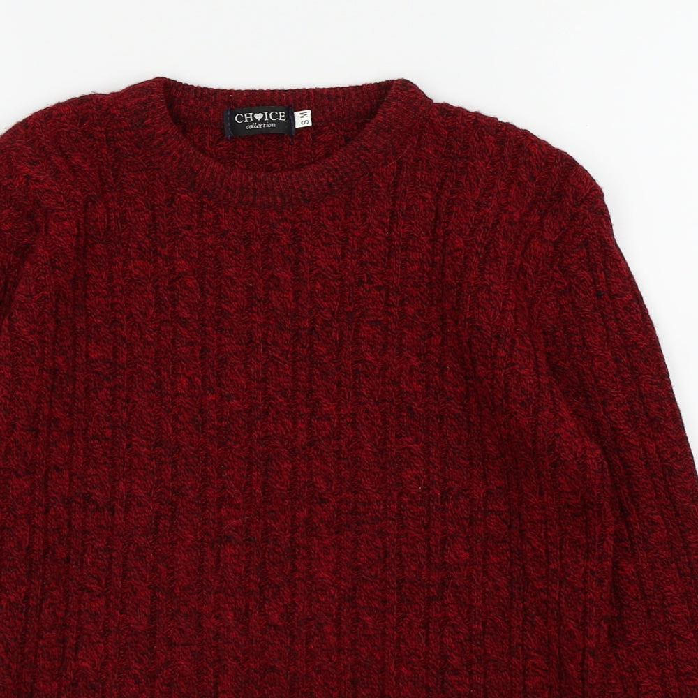 Choice Collection Womens Red   Pullover Jumper Size S