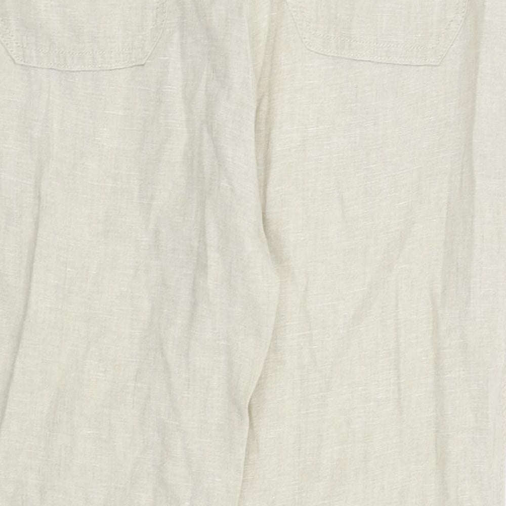 F&F Womens Beige   Trousers  Size 14 L24 in