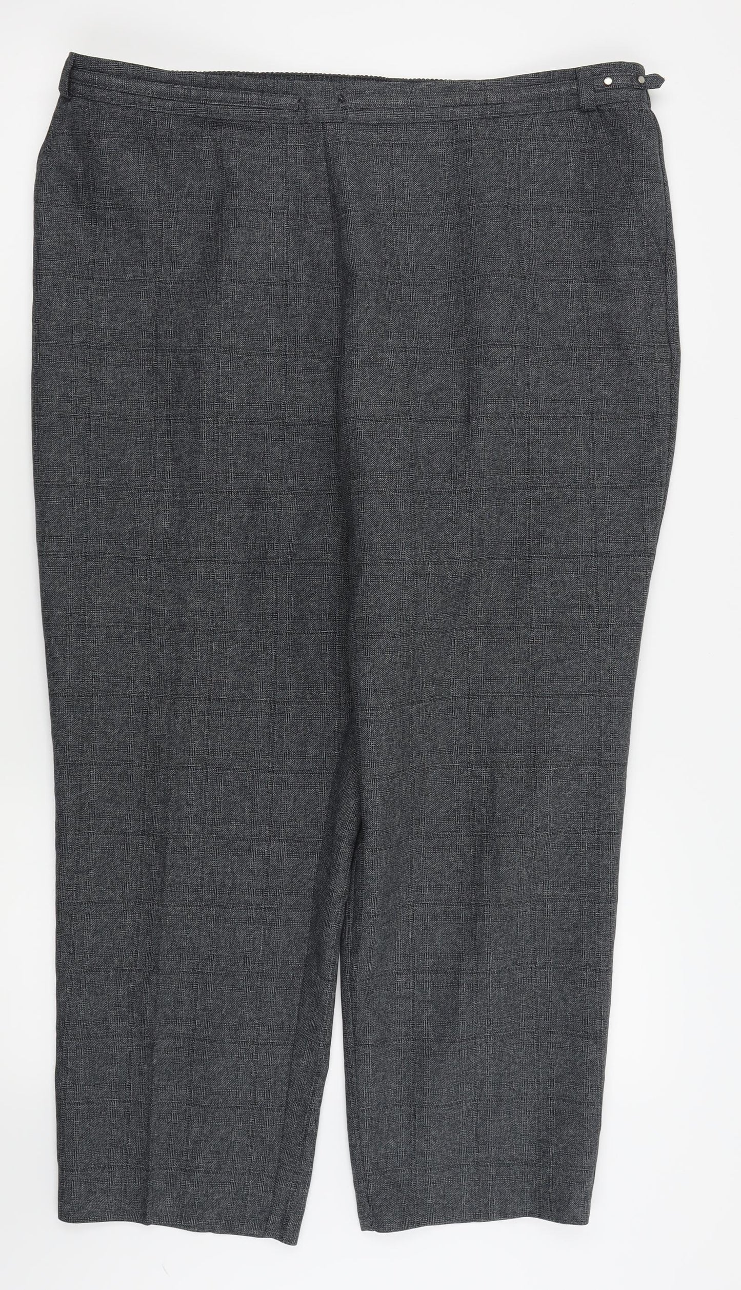 Preworn Womens Grey Check  Trousers  Size 34 in L24 in