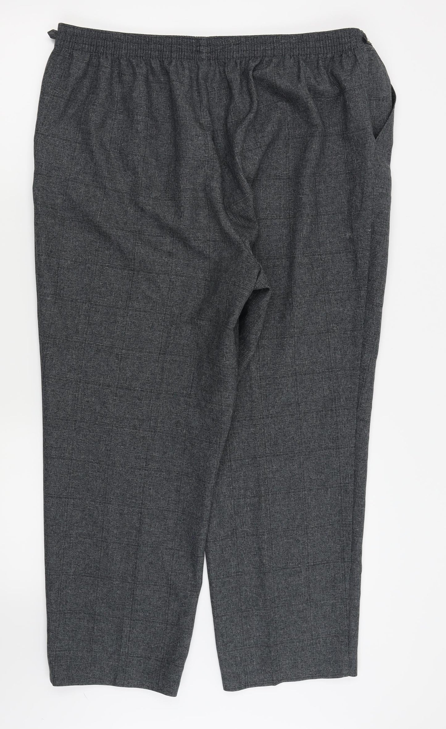 Preworn Womens Grey Check  Trousers  Size 34 in L24 in