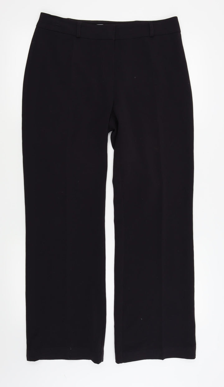 M&Co Womens Purple   Trousers  Size 12 L27.5 in