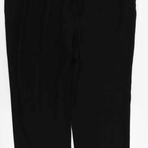 m&S Womens Black   Trousers  Size 20 L25 in