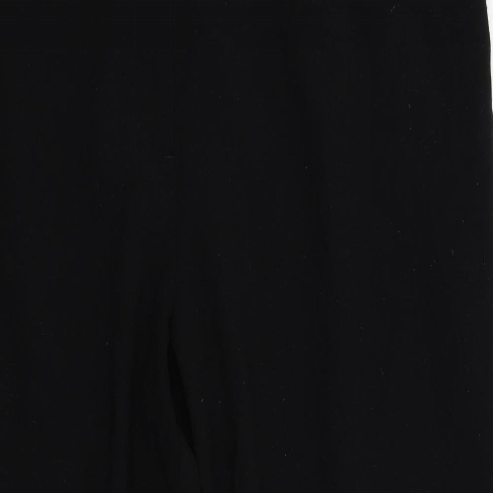 m&S Womens Black   Trousers  Size 20 L25 in