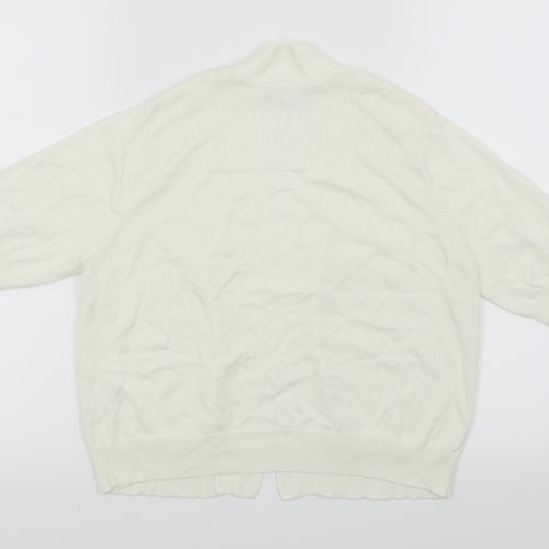 BHS Womens White   Cardigan Jumper Size 16