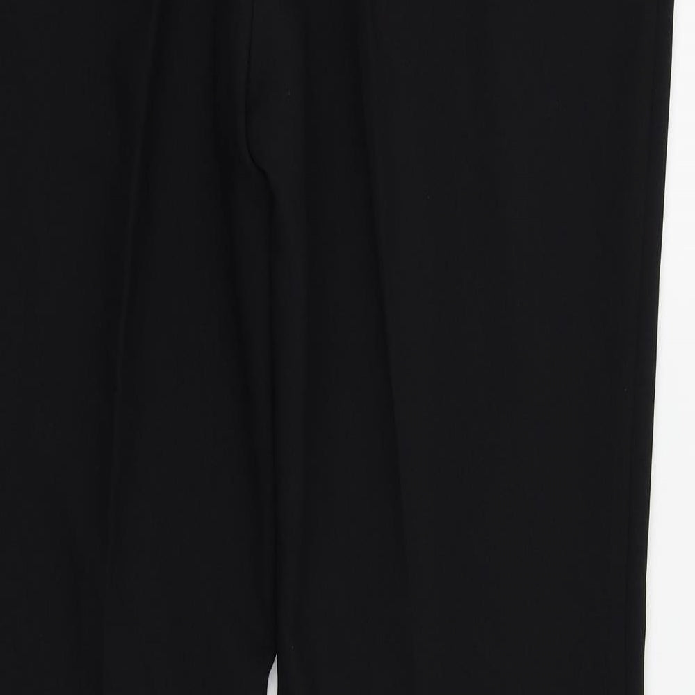 Papaya Womens Black   Trousers  Size 14 L26 in