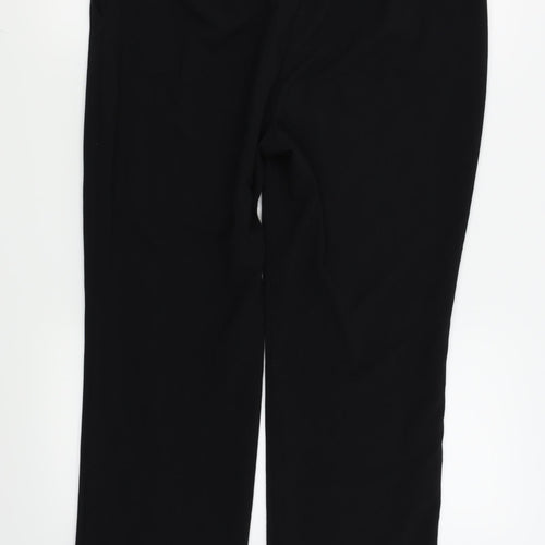 M&s Womens Black   Trousers  Size 14 L25 in