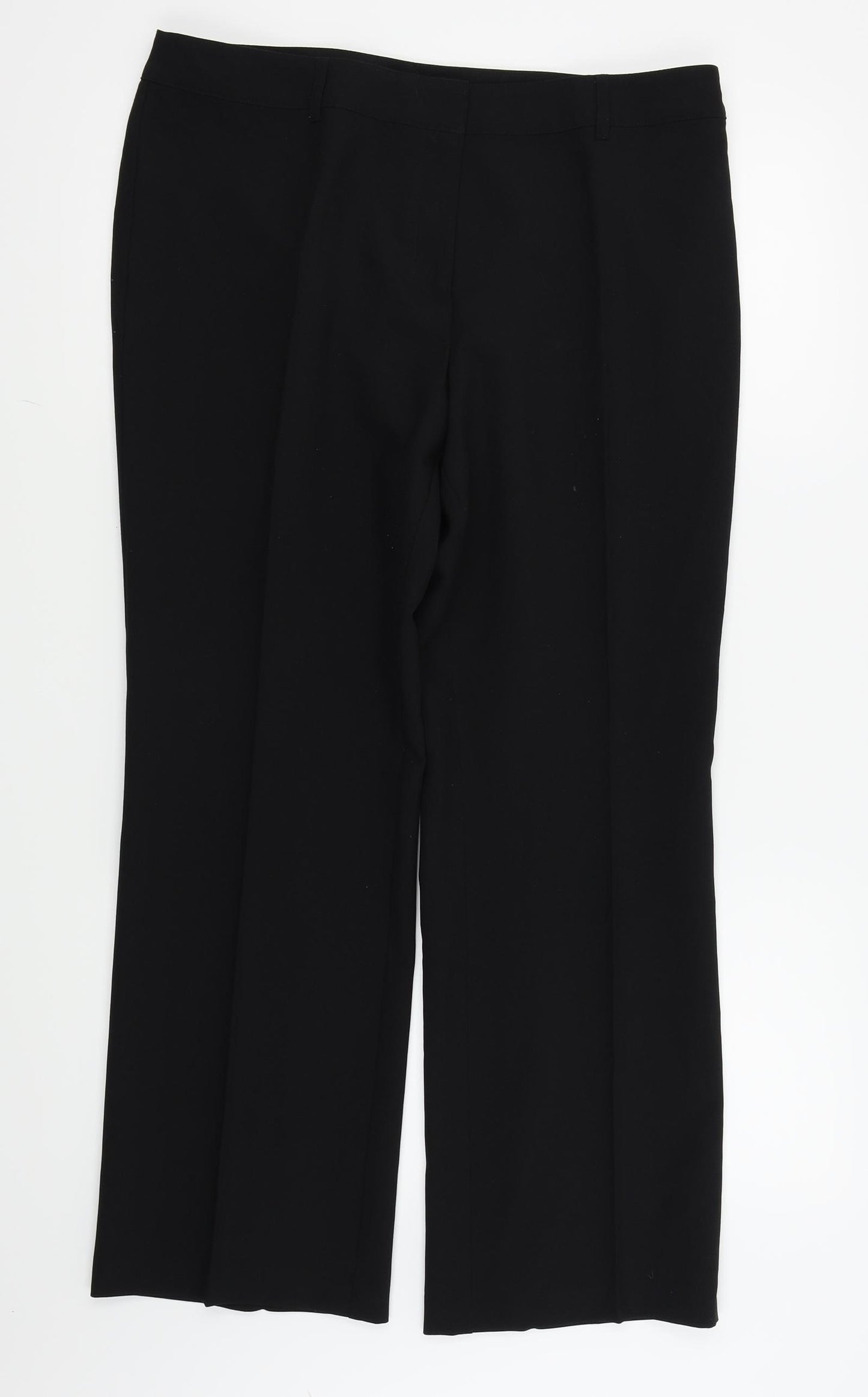 Papaya Womens Black   Trousers  Size 14 L26 in