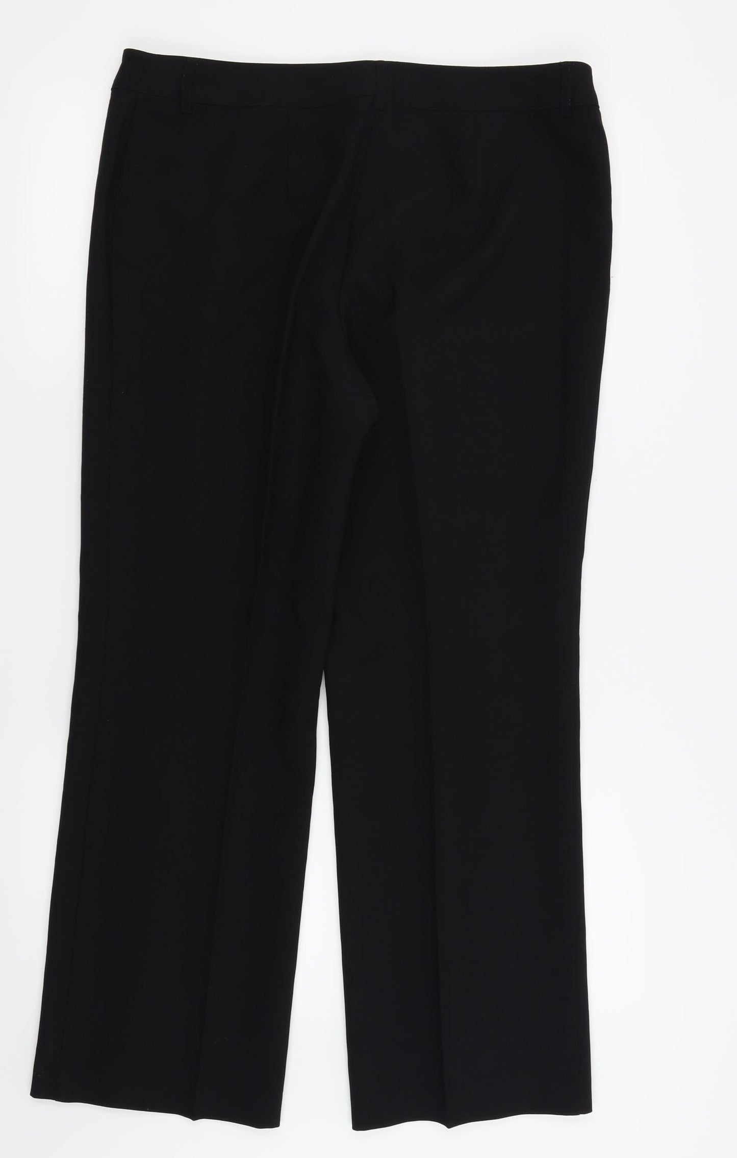 Papaya Womens Black   Trousers  Size 14 L26 in