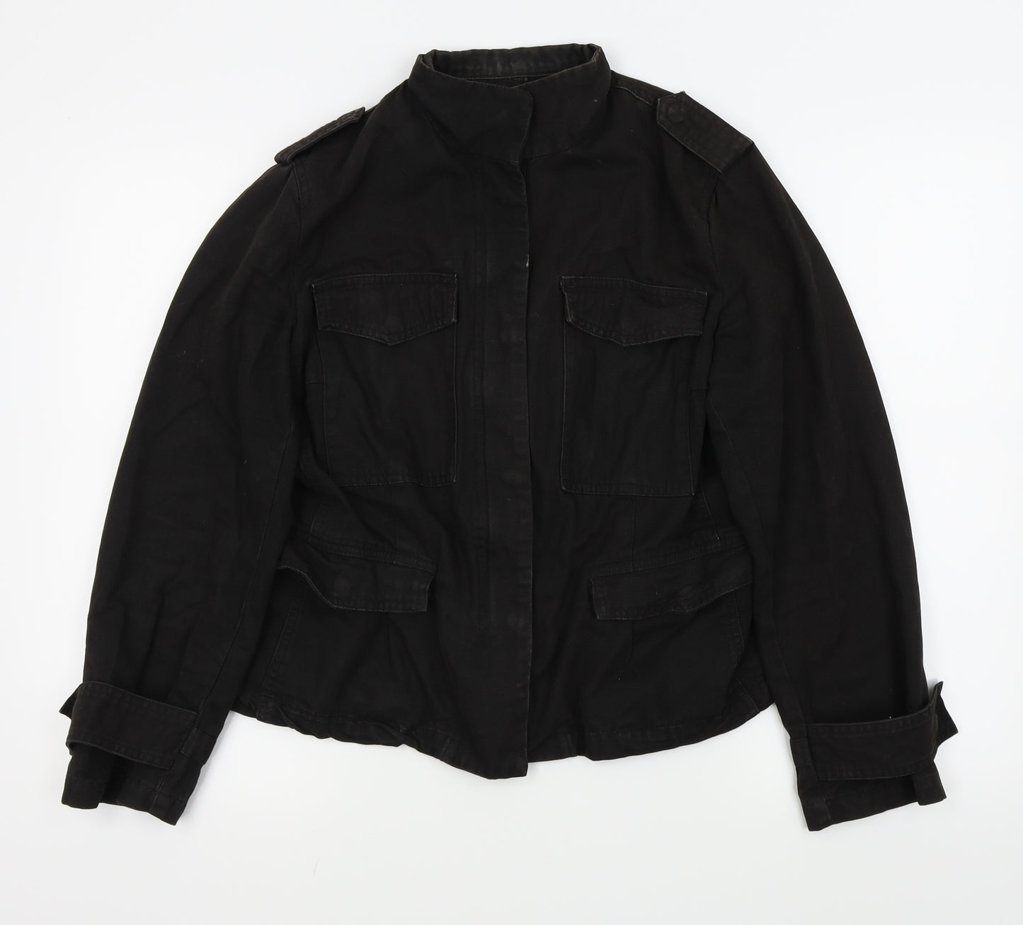 Preworn Womens Black   Jacket Coat Size 16