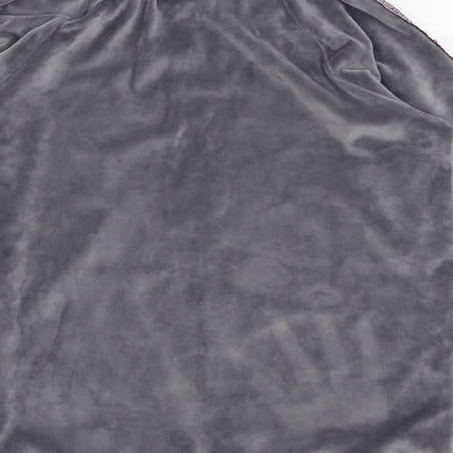 Asda George Girls Grey Solid  Top Pyjama Top Size 11-12 Years