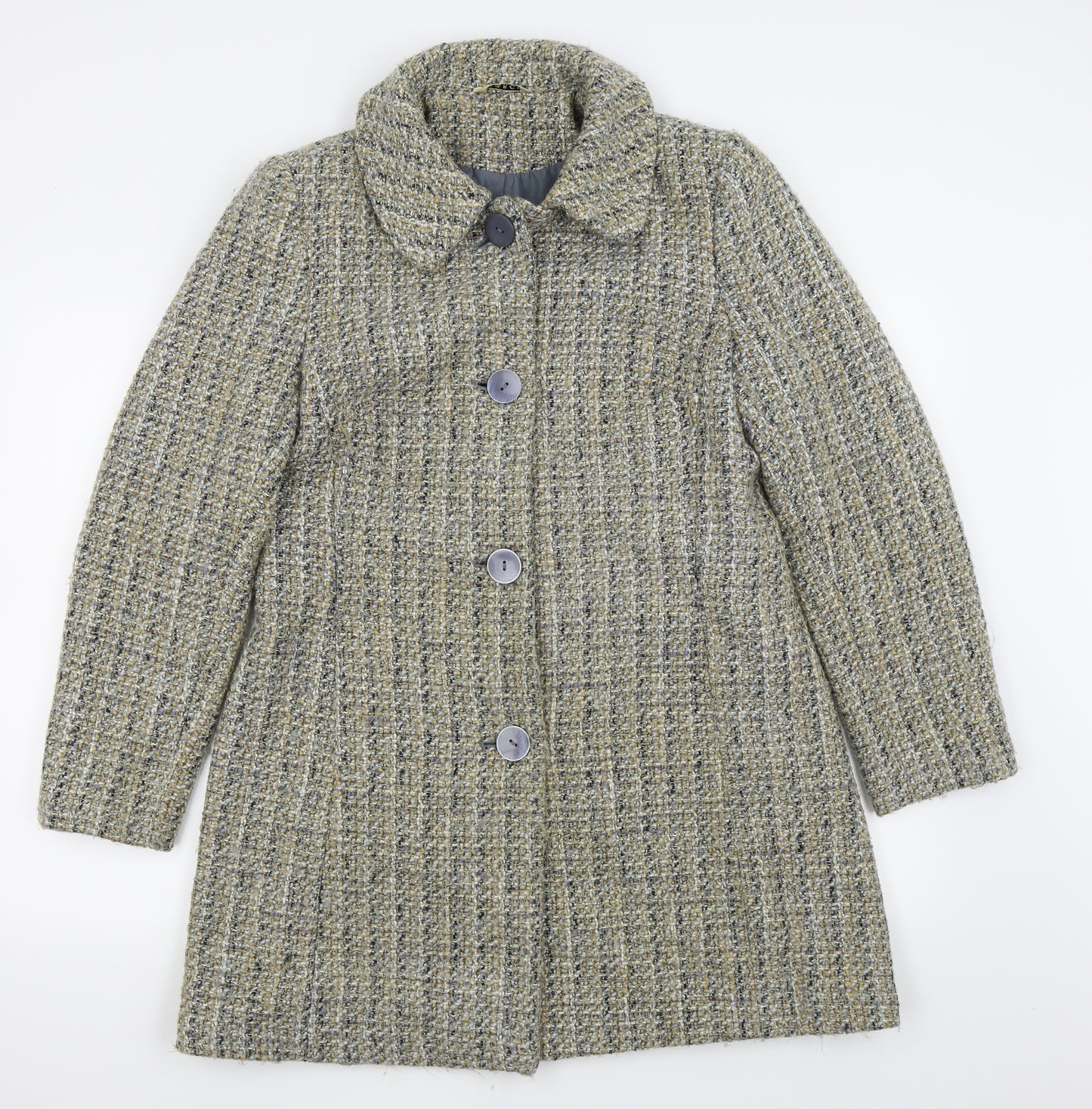 Asda George Womens Multicoloured   Overcoat Coat Size 14