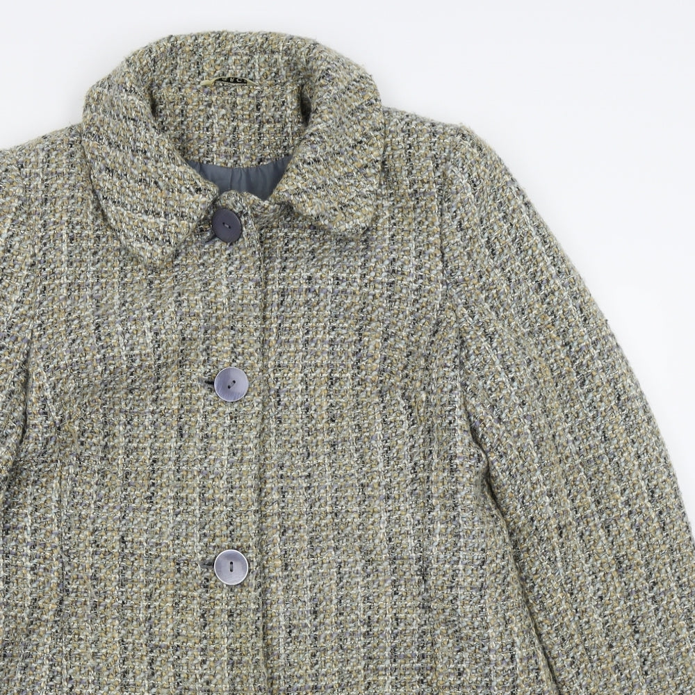 Asda George Womens Multicoloured   Overcoat Coat Size 14