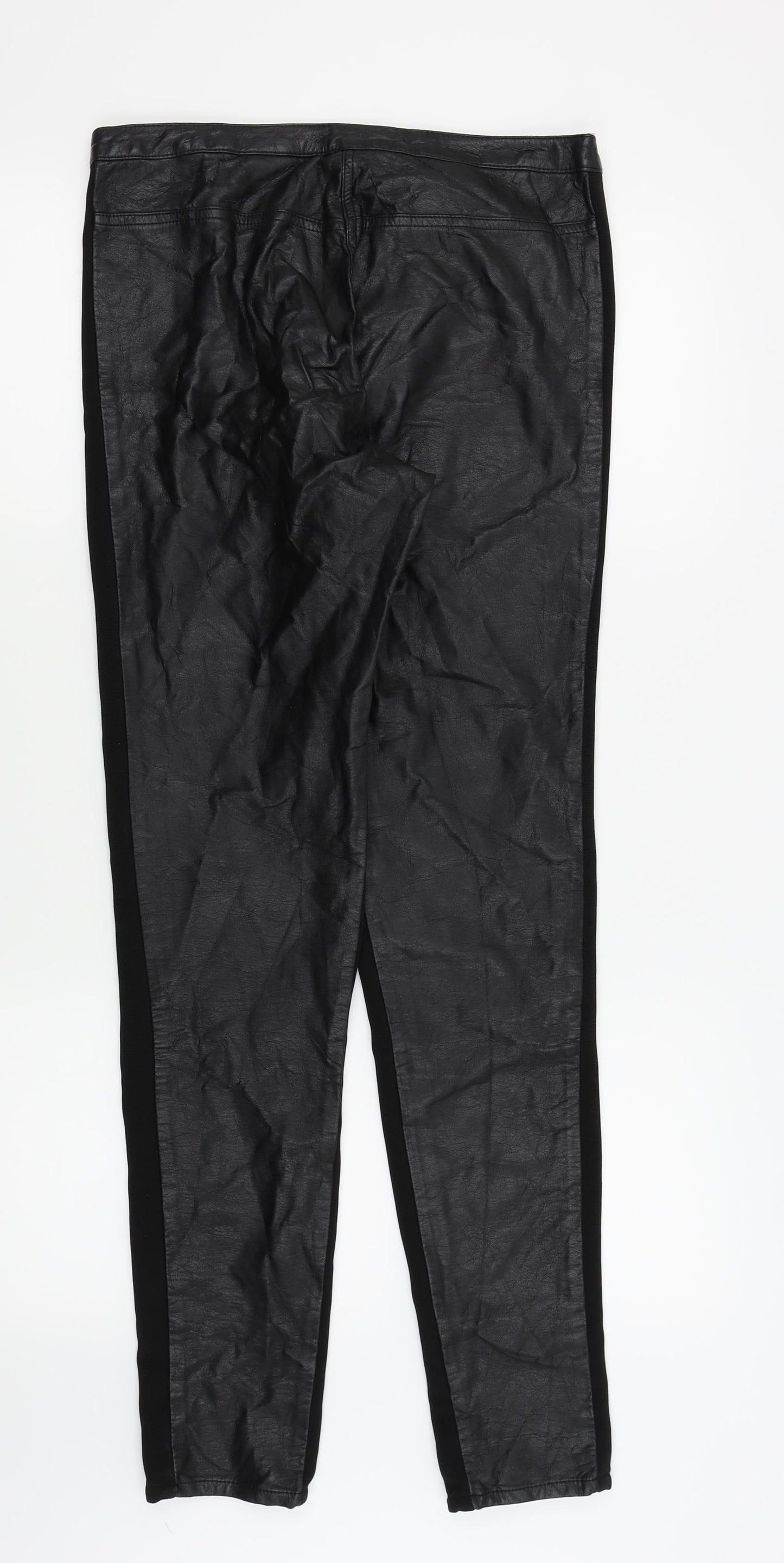 H&M Womens Black   Trousers  Size 12 L20 in