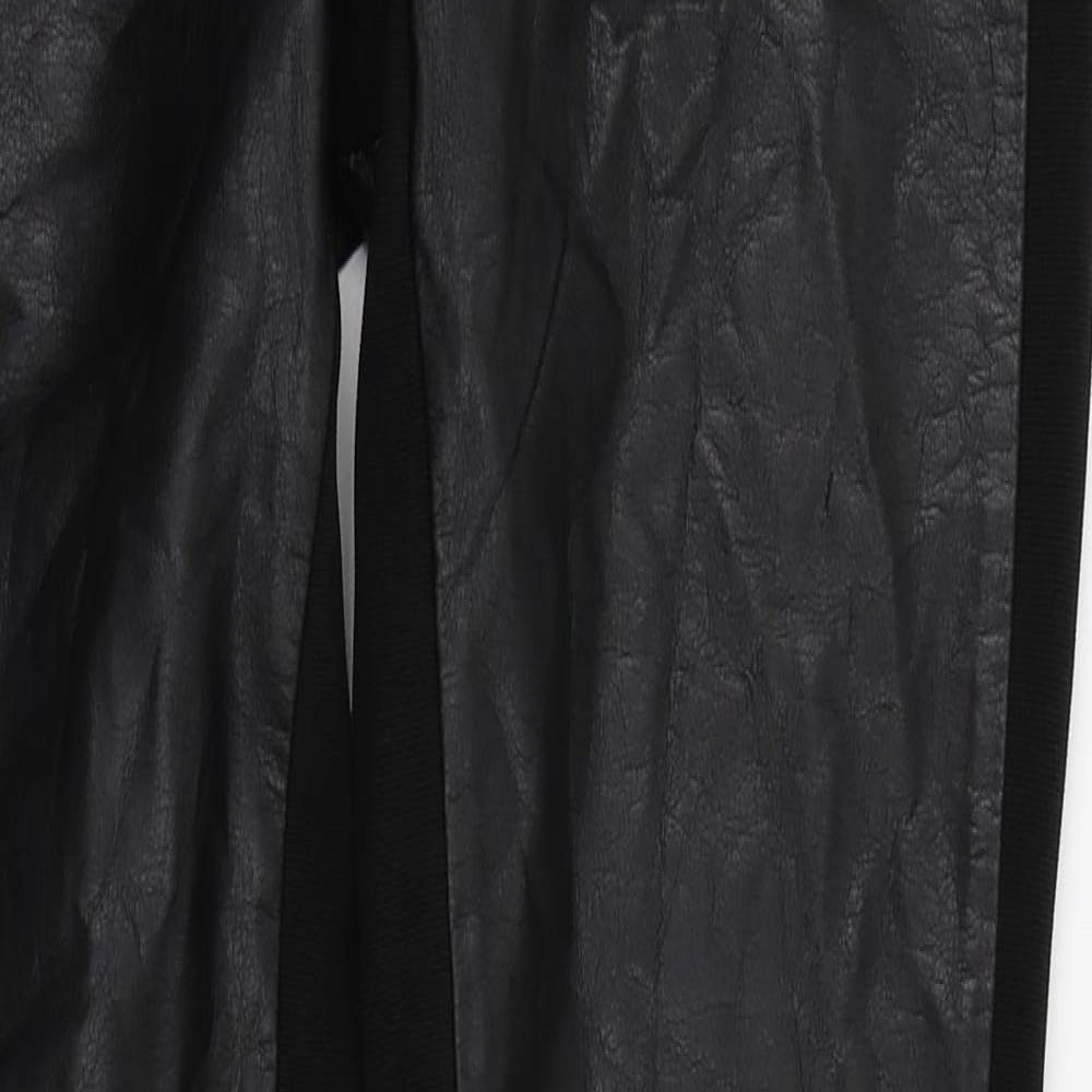 H&M Womens Black   Trousers  Size 12 L20 in