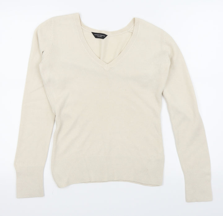 Dorothy Perkins Womens Beige Basic T-Shirt Size 10