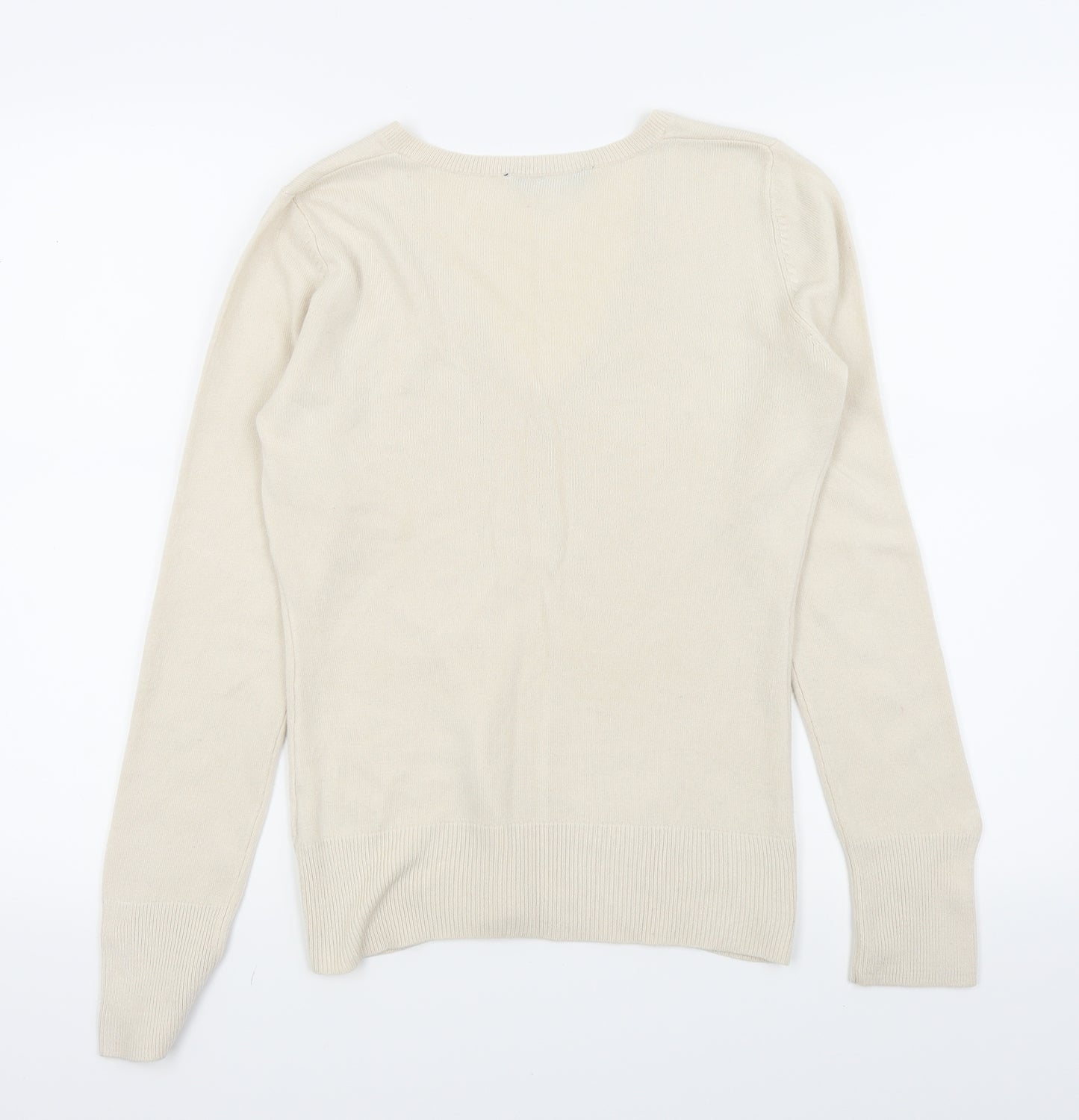 Dorothy Perkins Womens Beige   Basic T-Shirt Size 10
