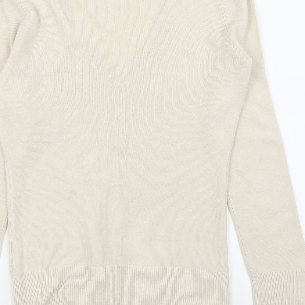 Dorothy Perkins Womens Beige   Basic T-Shirt Size 10