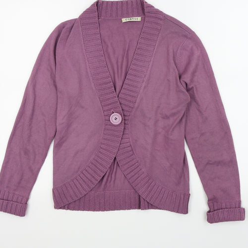 Asda George Womens Purple   Cardigan Jumper Size 10