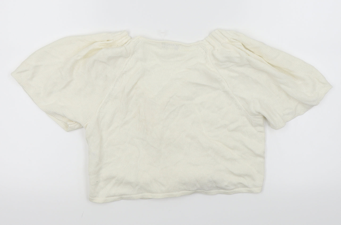 Monsoon Womens White   Cardigan Jumper Size M