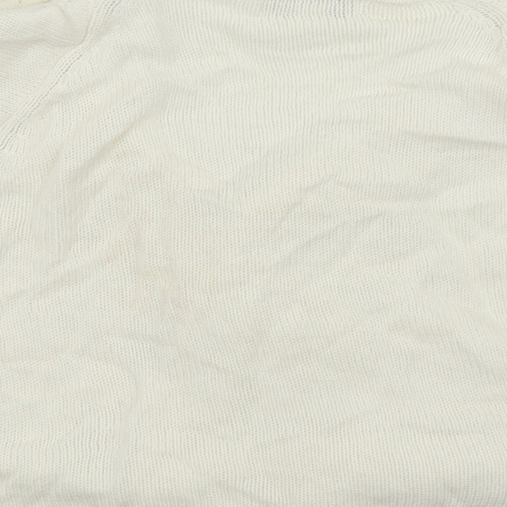 Monsoon Womens White   Cardigan Jumper Size M