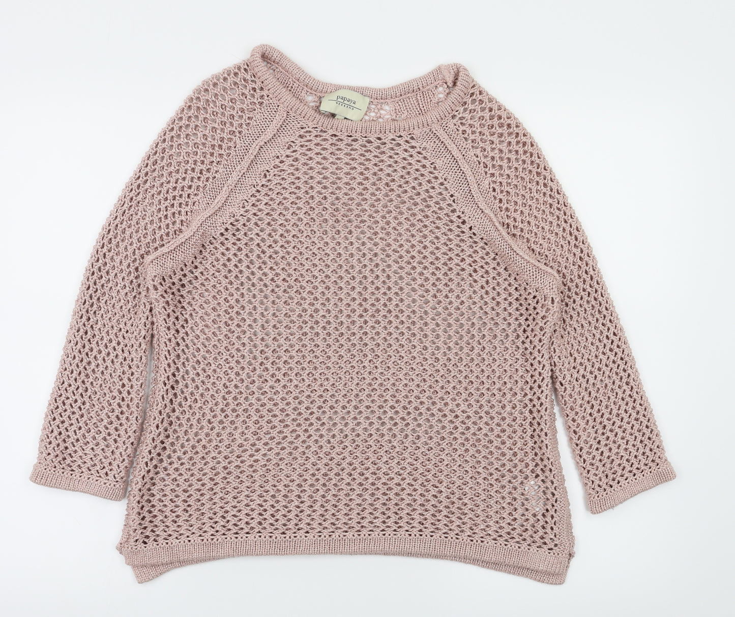 Papaya Womens Pink   Pullover Sweatshirt Size 16