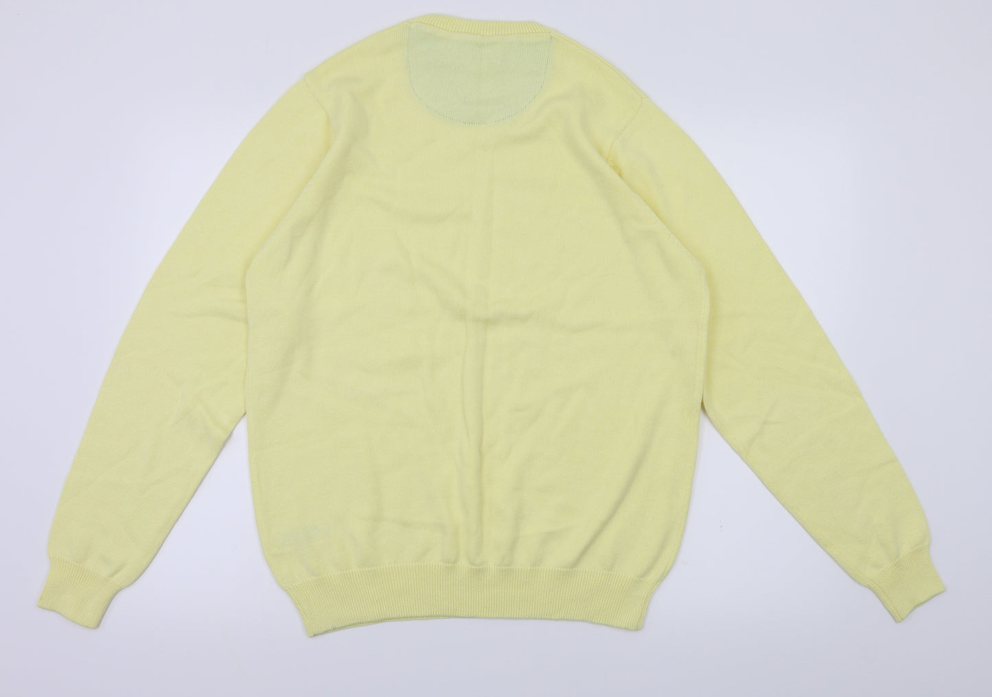 m&s Womens Yellow   Henley Jumper Size M
