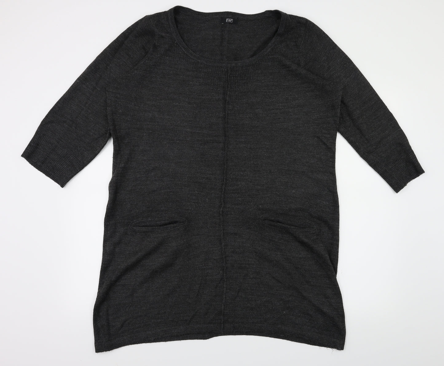 F&F Womens Grey   Fit & Flare  Size 16