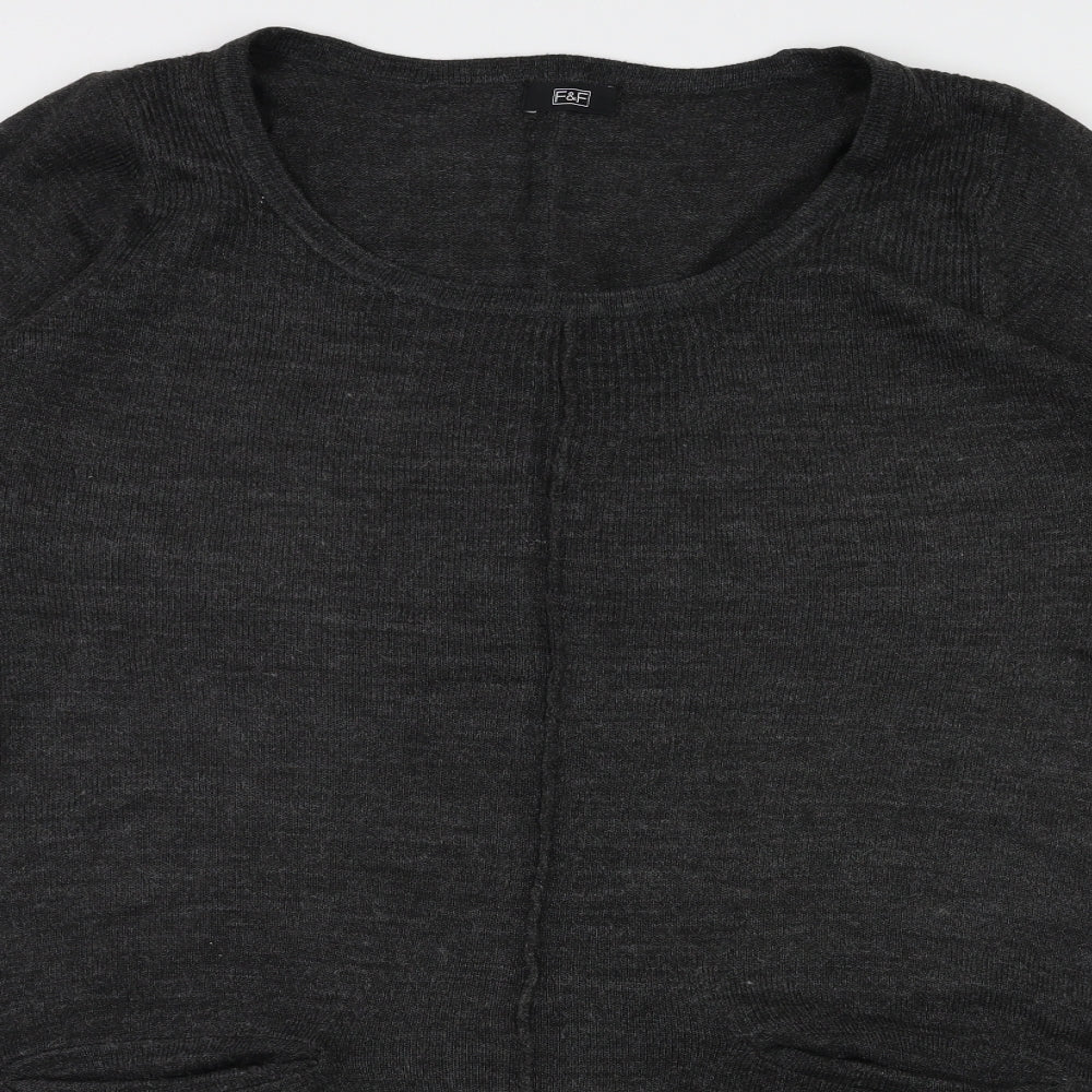 F&F Womens Grey   Fit & Flare  Size 16