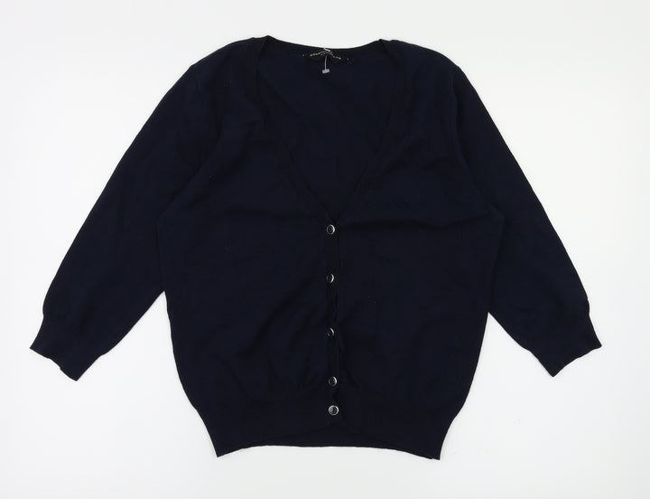 Dorothy Perkins Womens Blue Cardigan Jumper Size 14